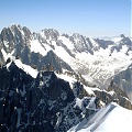 Alpy, widok z Aguille du Midi