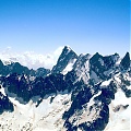 Alpy, widok z Aguille du Midi